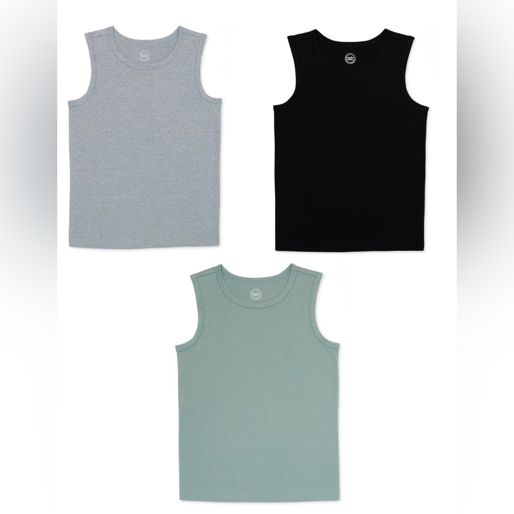 Big Boys Tough Tank Tops by Wonder Nation – Size XXL – Like New! | Bundle of 3